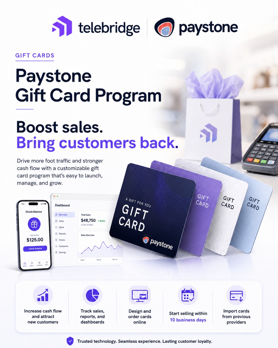 Paystone Gift Card Program by Telebridge