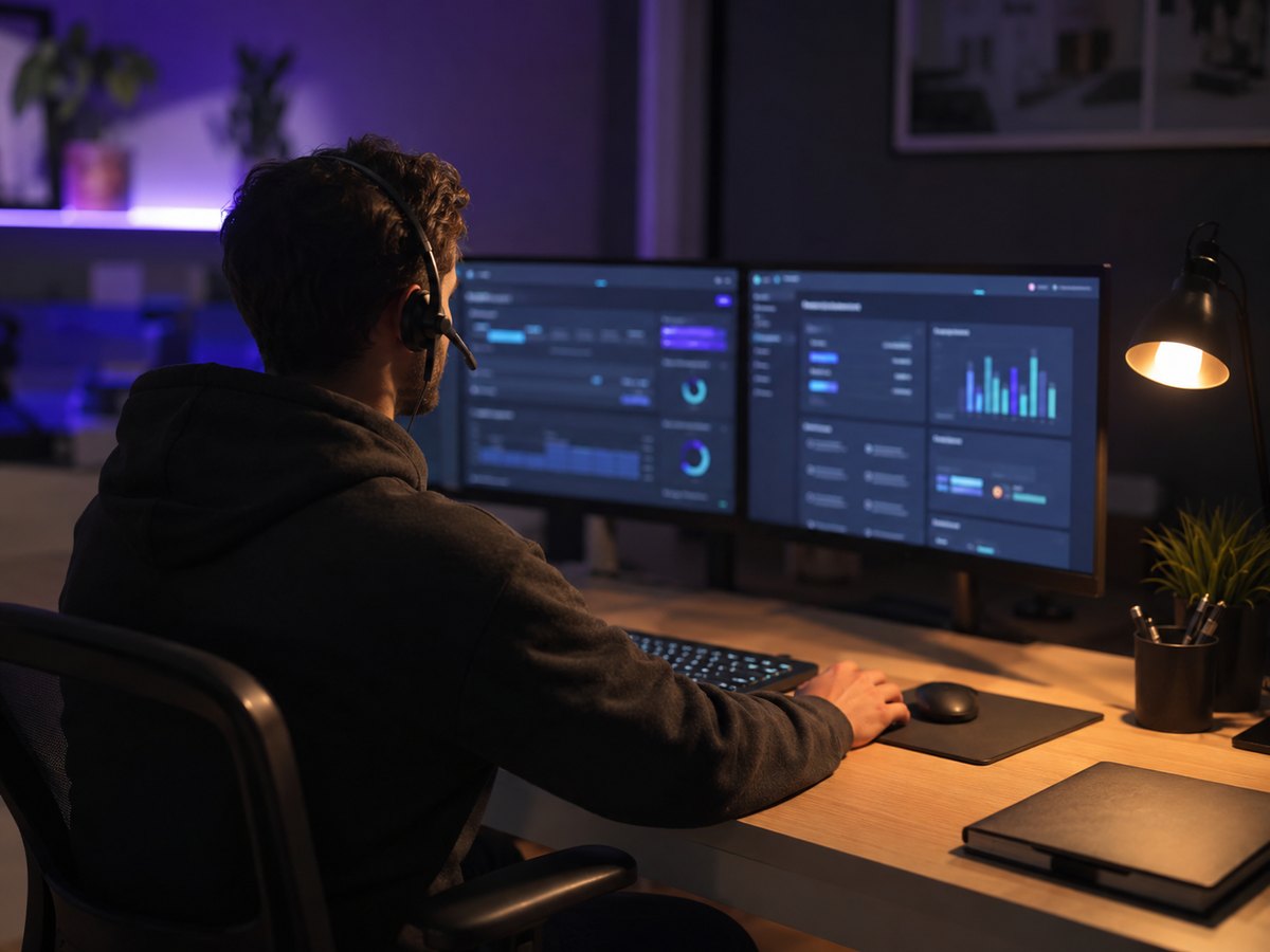A Telebridge remote agent on a campaign shift