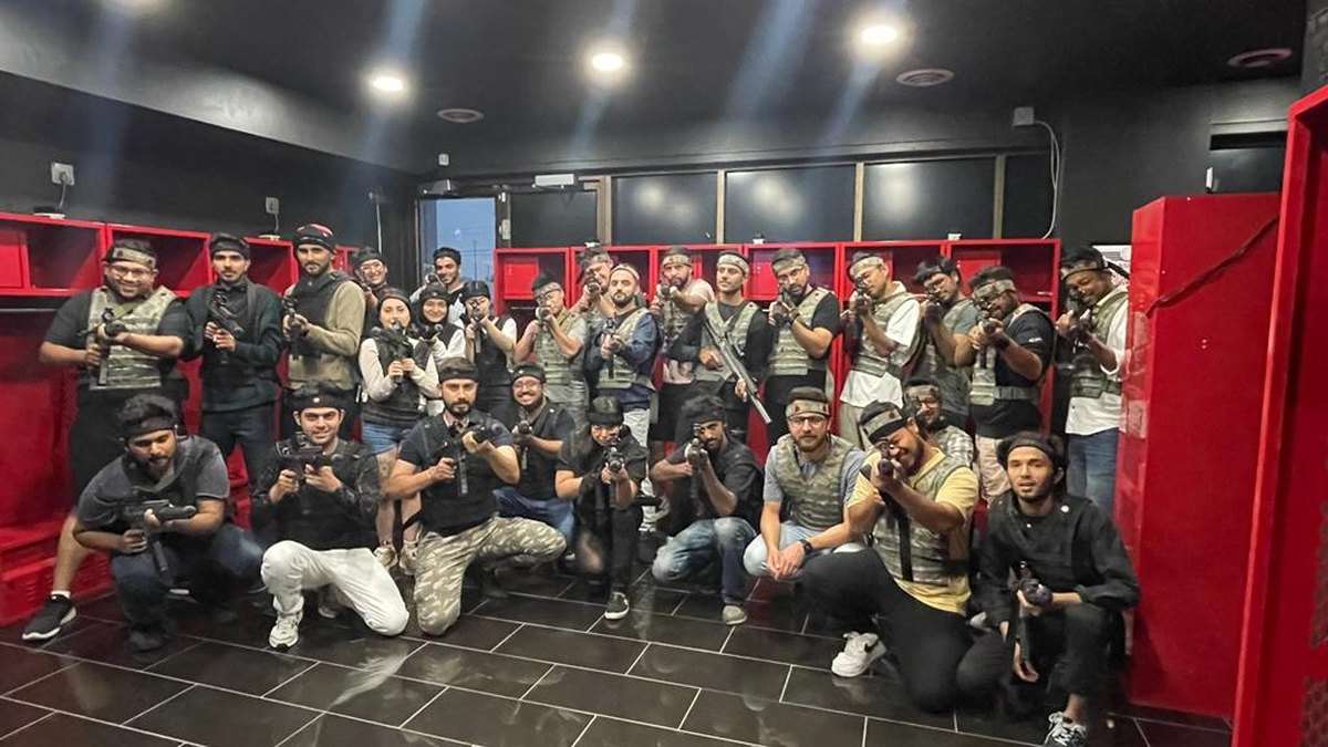 Team laser tag night