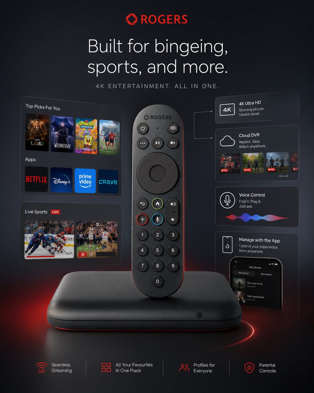 Ultimate TV — built for bingeing, sports and more, 4K entertainment all in one
